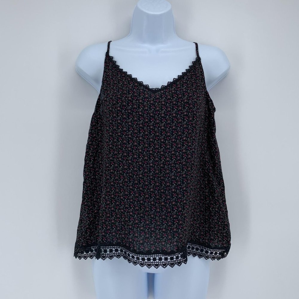 Vince Camuto NWOT Women's Rich Black Wistful Prairie Camisole Size XS